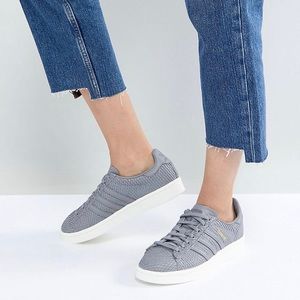 Adidas Originals Gray Snakeskin Fashion Sneakers